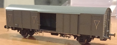 Exact-Train EX23032 - H0 - Gedeckte Güterwagen Gbs-t, PKP, Ep. V